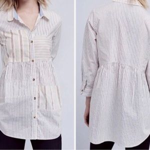 Holding Horses from Anthropologie patchwork poplin shirt